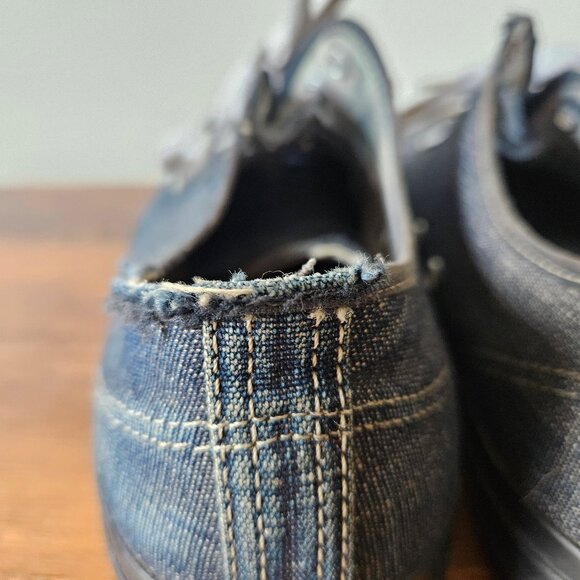 John Lofgren Champion Denim Sneakers Size 8 - Picture 8 of 9